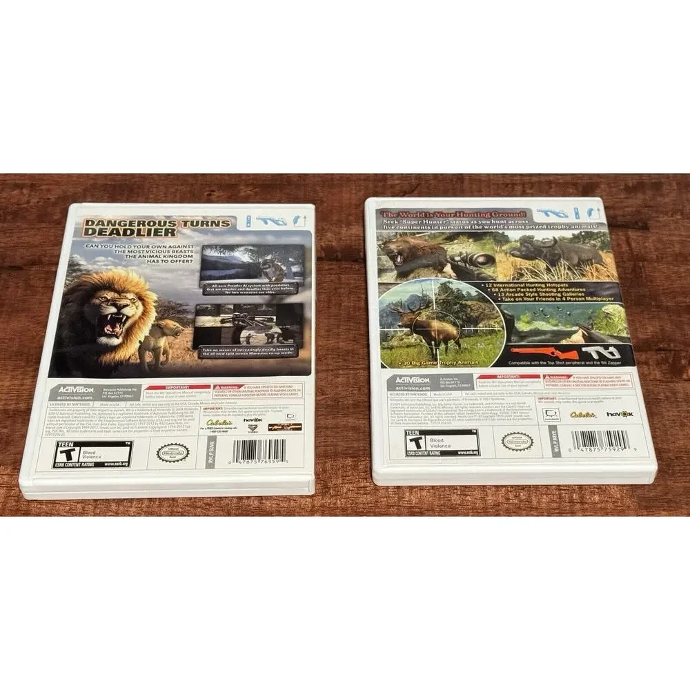 Cabela's Big Game Hunter ‘10 & Cabela’s Dangerous Hunts ‘09 & ‘13 Wii Nintendo